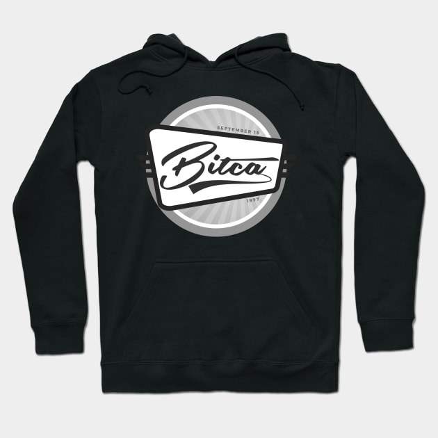 Bitca Badge Hoodie by BrashBerry Studio